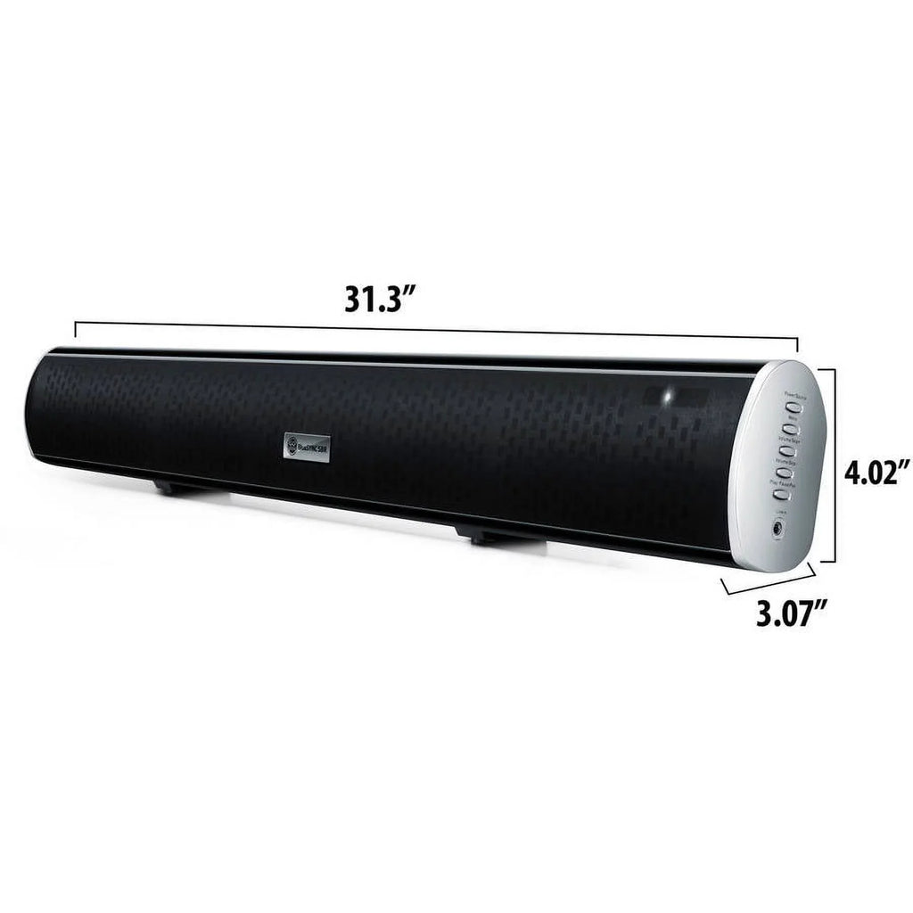 GOgroove Bluetooth 2.1 Sound Bar Home Theater Speaker with Internal Subwoofer & Wall Mounting Kit - Works With TCL , Samsung , VIZIO , Sony and More HD , 4K , & Smart TVs