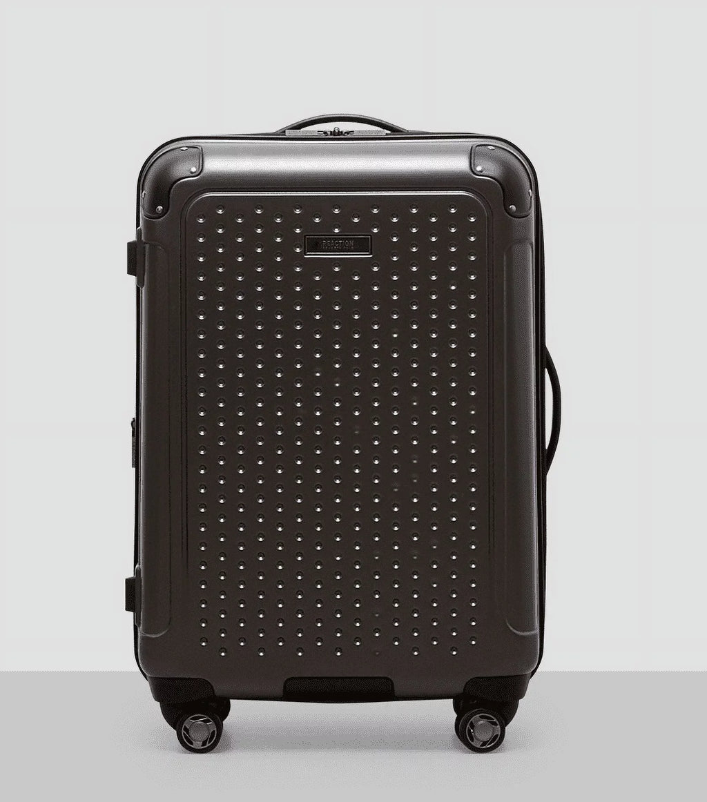 Kenneth Cole New York CHARCOAL 24 Inch Embossed Dot Hard Side Suitcase