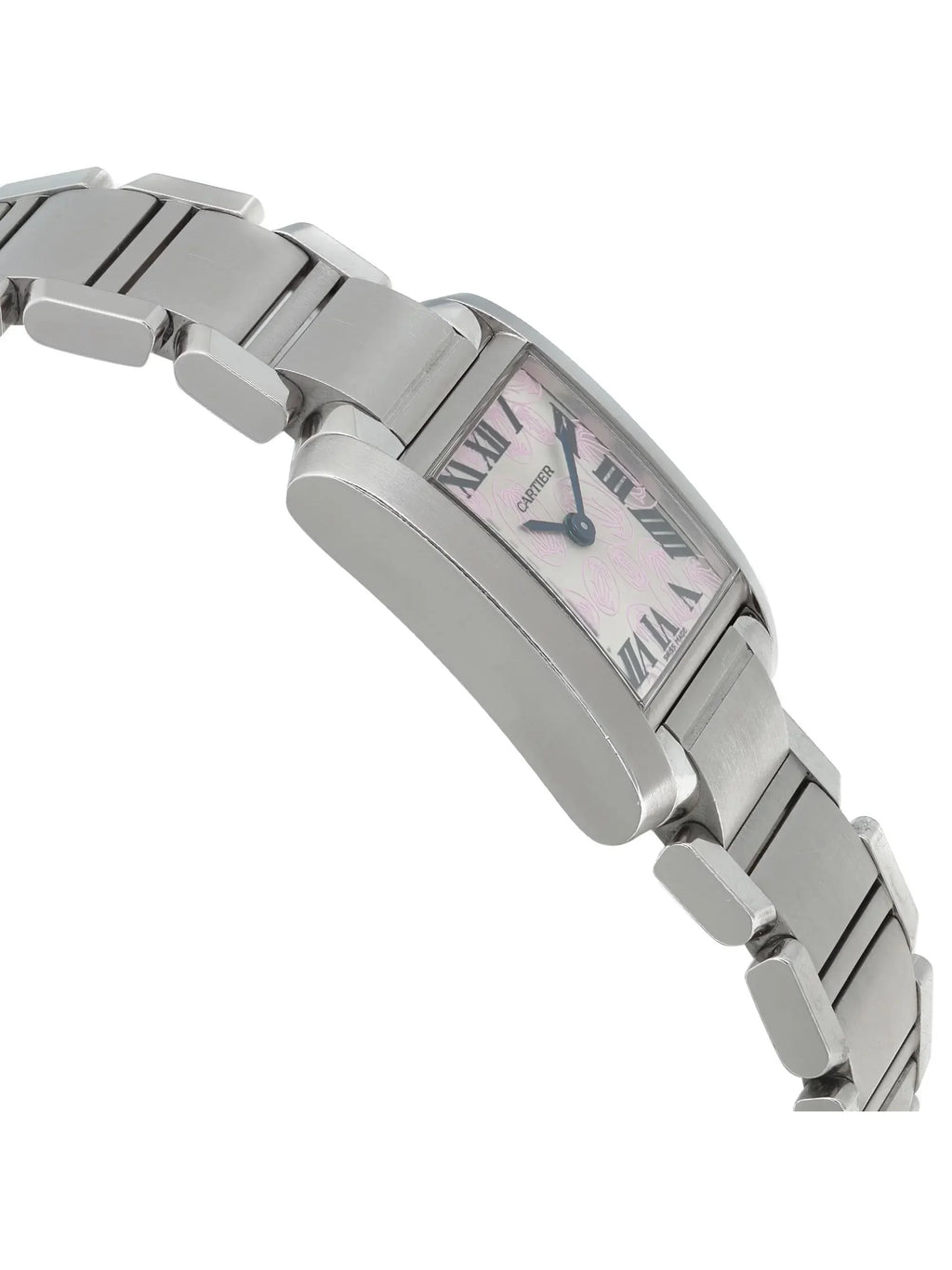 Pre-owned Cartier Tank Francaise 20mm Steel Lady Quartz Watch W51031Q3 (Good)