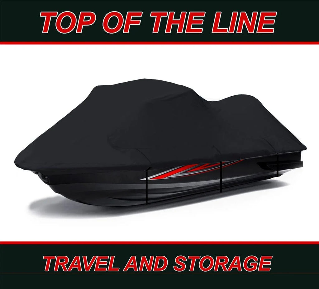 BLACK 600 DENIER JetSki Cover Compatible for Sea Doo Sea-Doo GTi LE RFI 2003 2004 2005 Jet Ski Cover PWC Cover Jet Ski