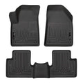 Husky by RealTruck Weatherbeater Front & 2nd Seat Floor Mats Compatible with 2015-20 Jeep Cherokee