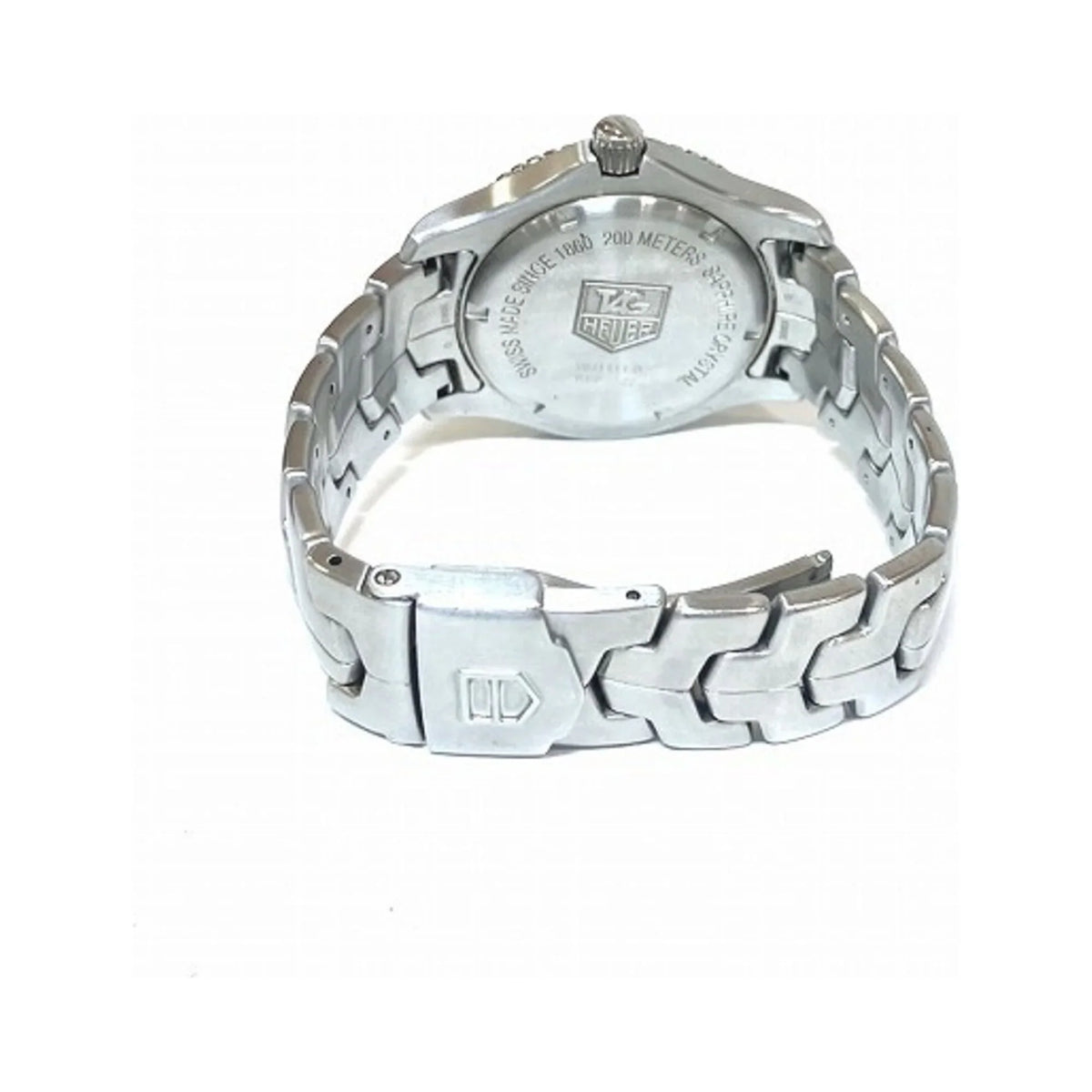 Pre-Owned Tag Heuer Link Date WJ1111 Quartz Silver Dial Watch Men's (Good)