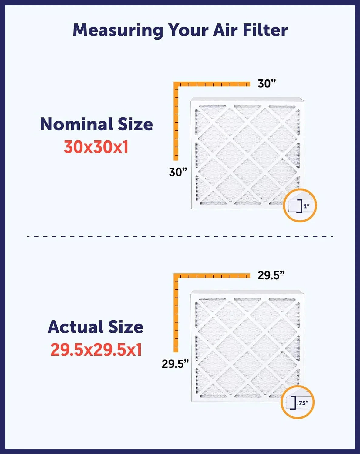 Filter King 8x58x1 Air Filter | 4-PACK | MERV 8 HVAC Pleated A/C Furnace Filters | MADE IN USA | Actual Size: 8 x 58 x .75"
