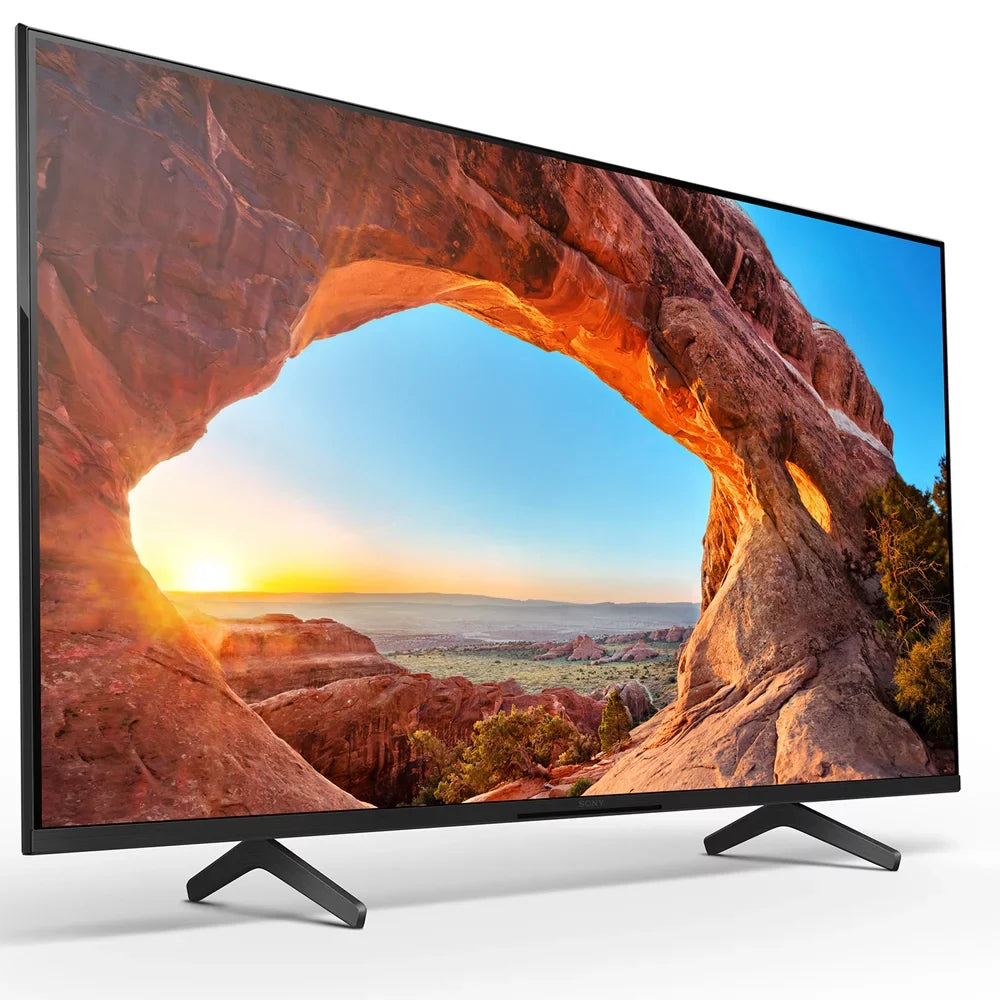 Sony KD43X85J 43 inch X85J 4K Ultra HD LED Smart TV 2021 Model Bundle with Deco Home 60W 2.0 Channel Soundbar, 37"-70" TV Wall Mount Bracket Bundle and 6-Outlet Surge Adapter