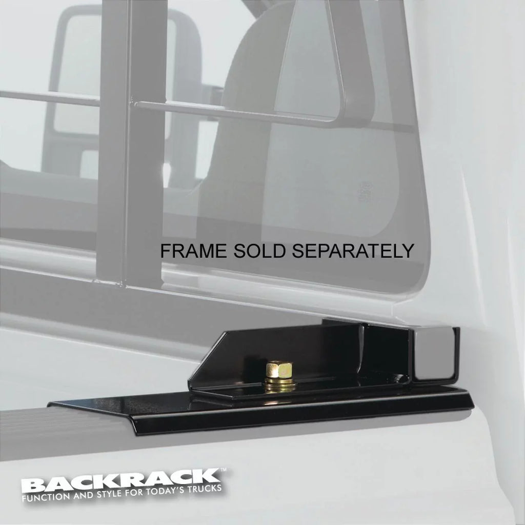 BACKRACK by RealTruck | Hardware Kit for use w/ Standard Bed, Black, No Drill Compatible with 1993-2014 Ford Ranger; 1993 Mazda B2200/B2600; 1994-2009 Mazda B2300; 1998-2001 B2500; 1994-2009 B4000