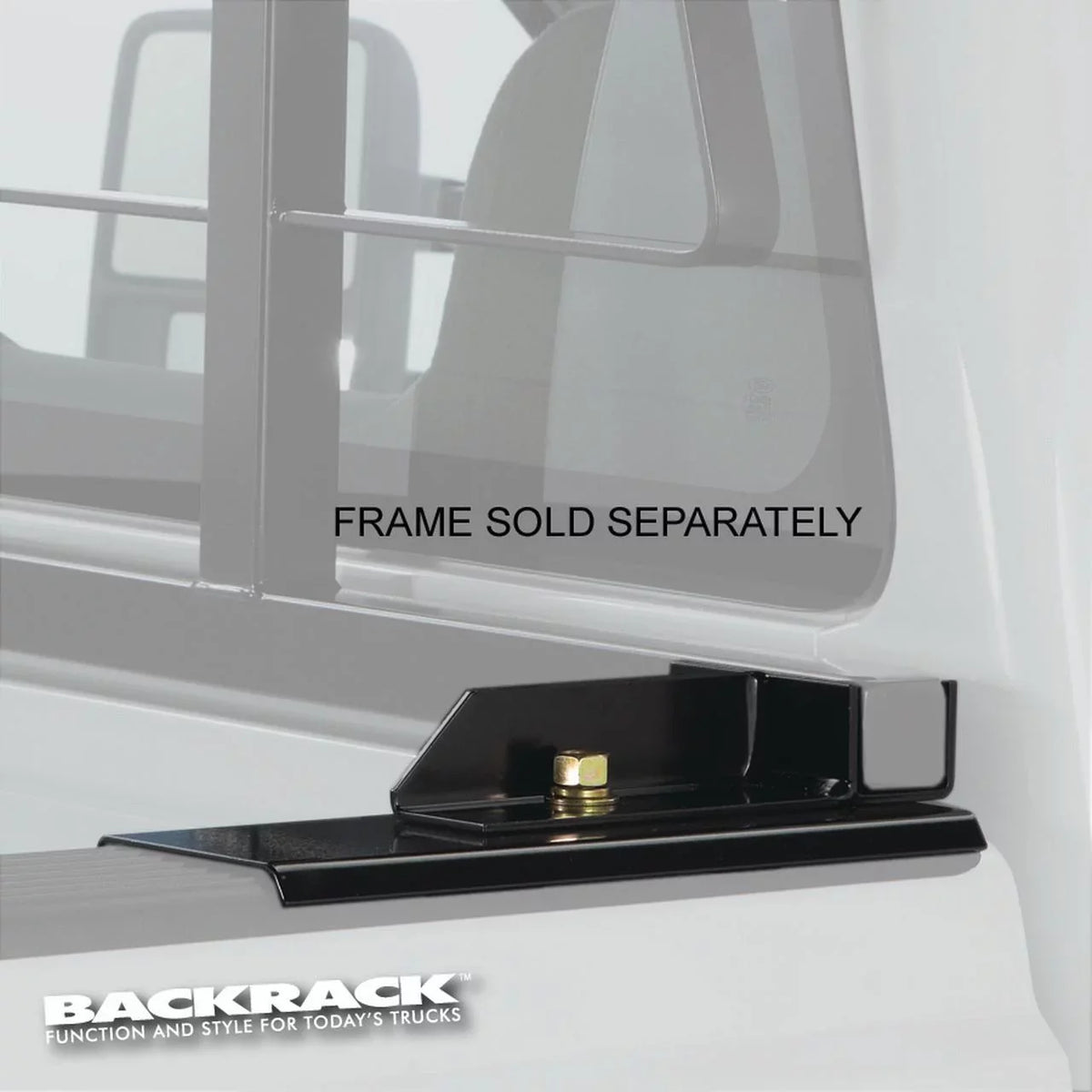 BACKRACK by RealTruck | Hardware Kit for use w/ Standard Bed, Black, No Drill Compatible with 1993-2014 Ford Ranger; 1993 Mazda B2200/B2600; 1994-2009 Mazda B2300; 1998-2001 B2500; 1994-2009 B4000