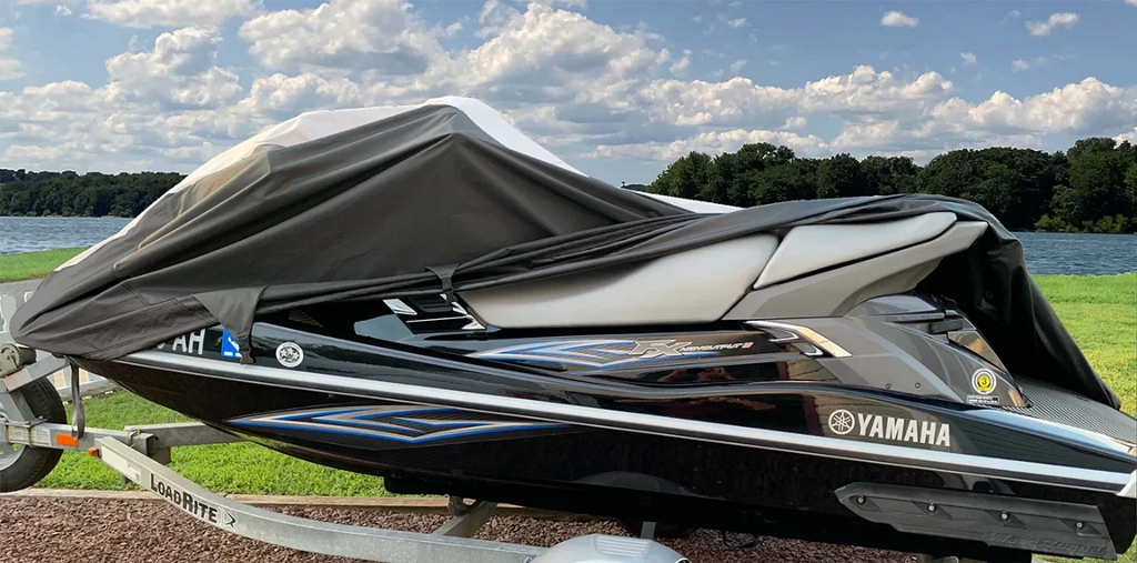 SUPER HEAVY-DUTY PWC JetSki Cover Compatible for Kawasaki 1200 STX R 2002-2005 STX 12-F 2003-2008 Jet Ski Cover