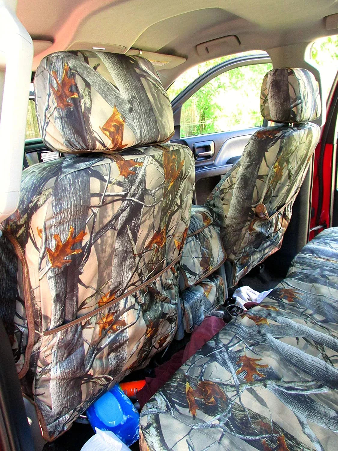 C1141 2014-2019 Chevy Silverado Front 40/20/40 Split Bench Seat with Opening Center Console and Non Opening 20 Section Seat Bottom. In Camo Endura