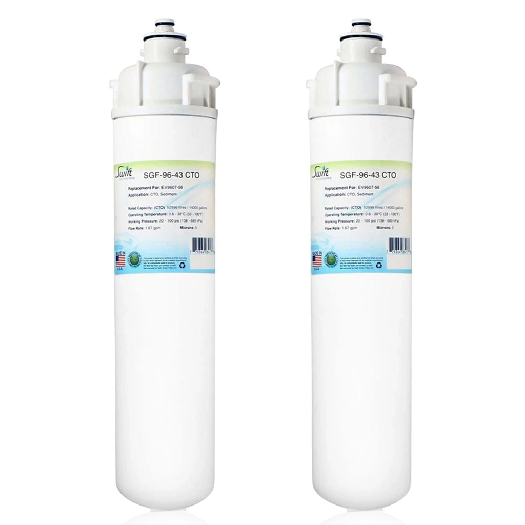 Swift Green Filters SGF-96-43 CTO Compatible Commercial Water Filter for EV9607-56, (Pack of 2)