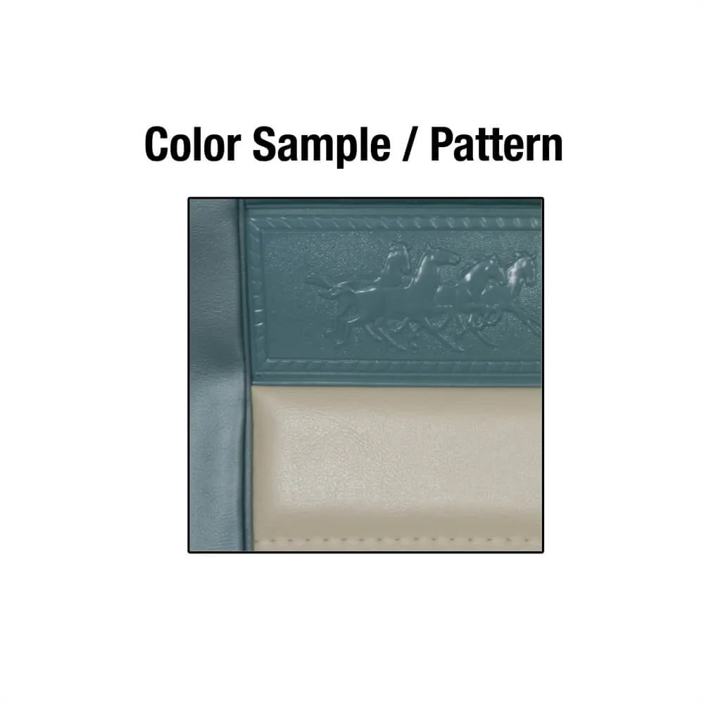 Scott Drake 66CP-P-FULL-AQ 1966 Full Set Pony Upholstery - Aqua/White