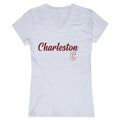 College of Charleston Womens Script T-Shirt, White - Extra Large