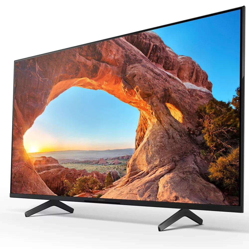 Sony KD43X85J 43 inch X85J 4K Ultra HD LED Smart TV 2021 Model Bundle with Deco Home 60W 2.0 Channel Soundbar, 37"-70" TV Wall Mount Bracket Bundle and 6-Outlet Surge Adapter