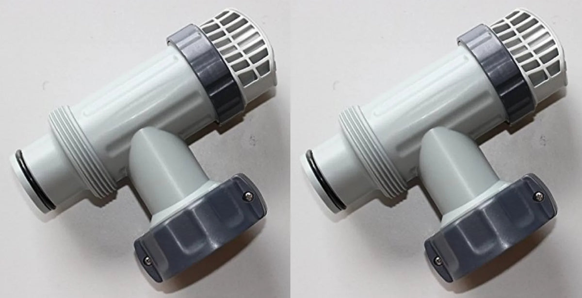 New Model Set of 2 Intex Large Pool Plunger Valve Assemblies