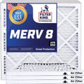 Filter King 8x31.5x1 Air Filter | 4-PACK | MERV 8 HVAC Pleated A/C Furnace Filters | MADE IN USA | Actual Size: 8 x 31.5 x .75"
