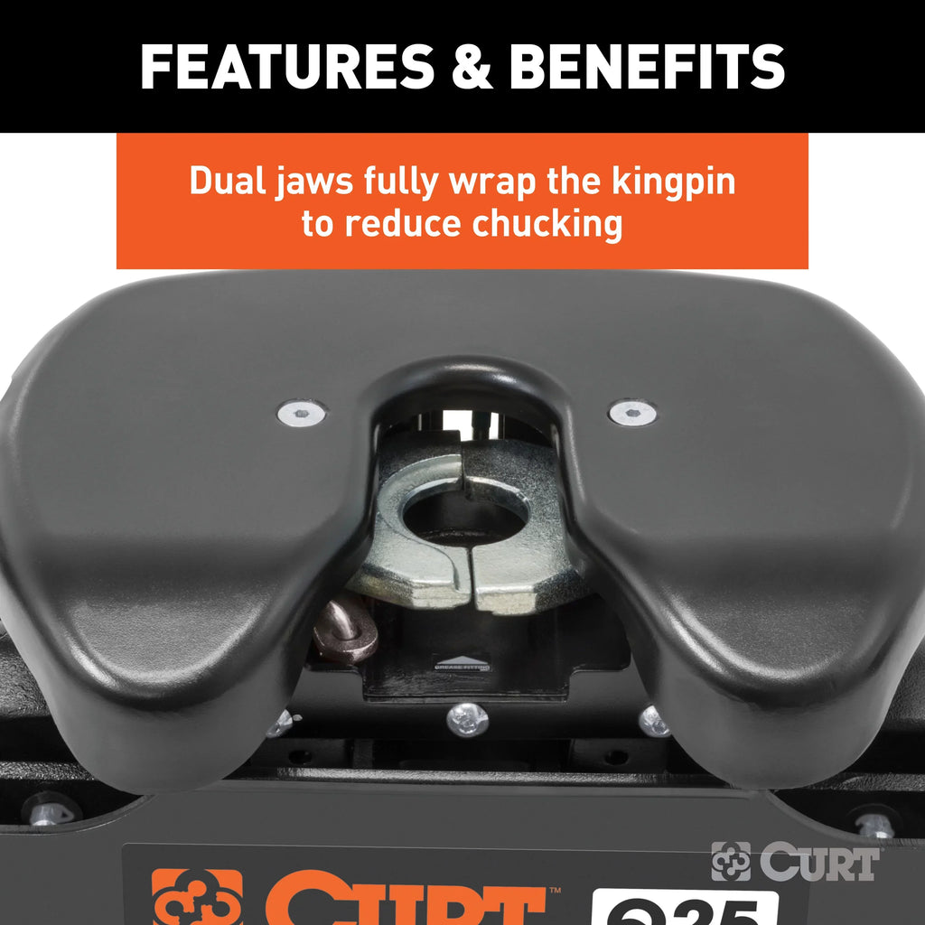CURT 16265 Q25 5th Wheel Hitch, 25,000 lbs