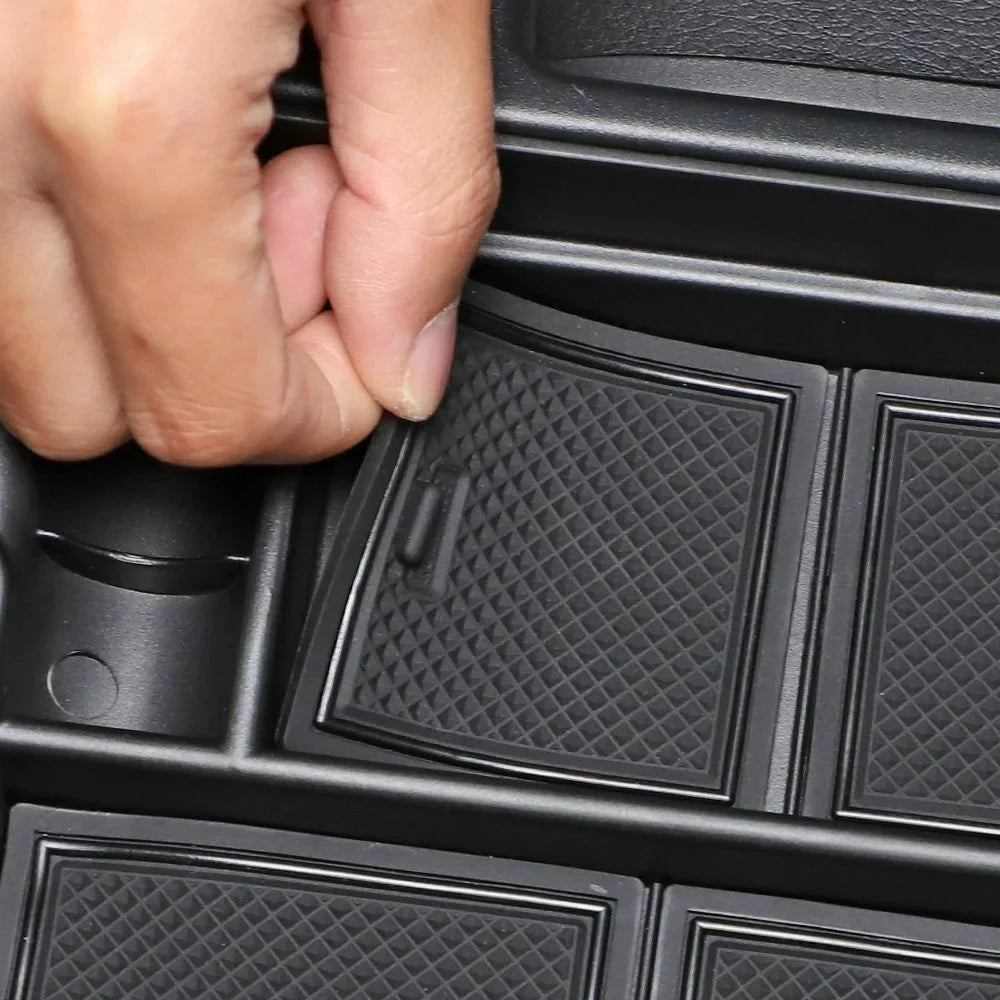 Teledu Central Armrest Storage Box Tray Organizer