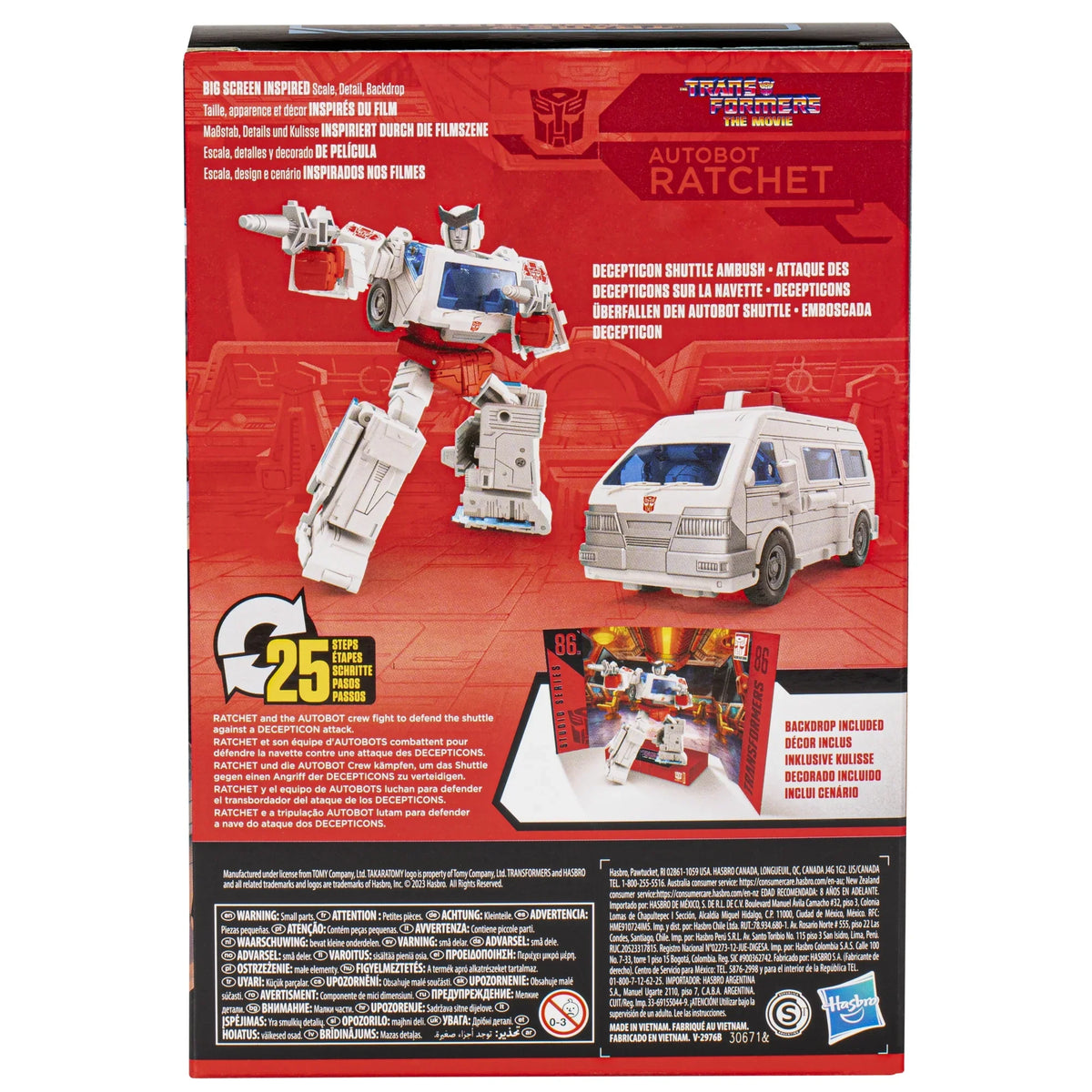Transformers Studio Series Voyager The Transformers: The Movie 86-23 Autobot Ratchet Action Figure (6.5”)