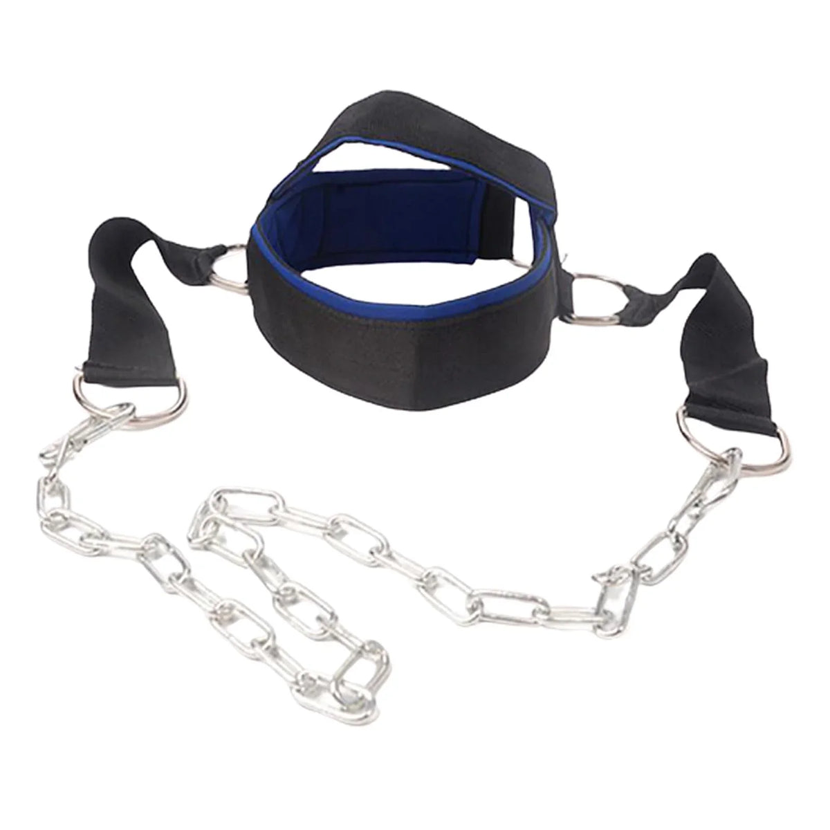 Head Harness Neck Strength Head Strap Weight Lifting Exercise Fitness Belt Workout for Boxing MMA Strong Neck Steel Chain Exerciser Strengthener