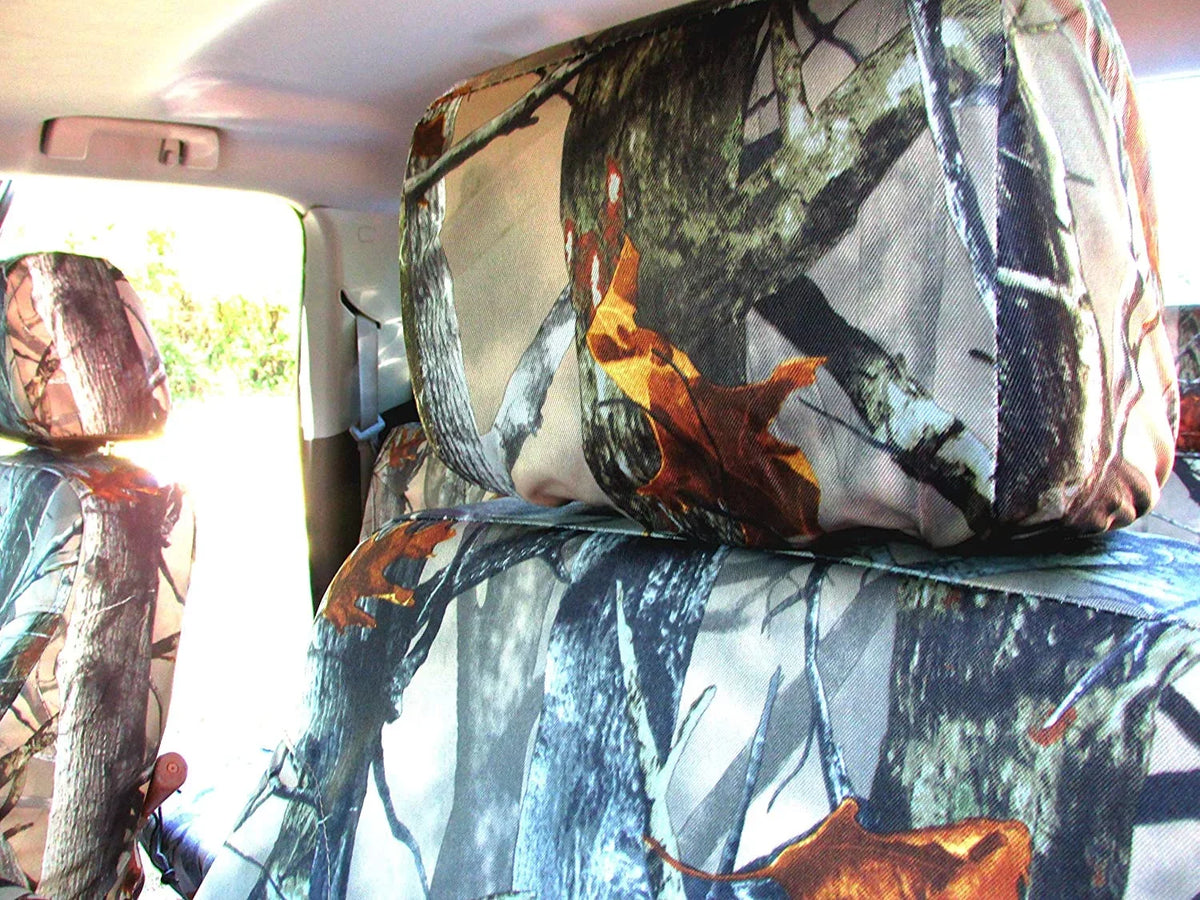 C1141 2014-2019 Chevy Silverado Front 40/20/40 Split Bench Seat with Opening Center Console and Non Opening 20 Section Seat Bottom. In Camo Endura