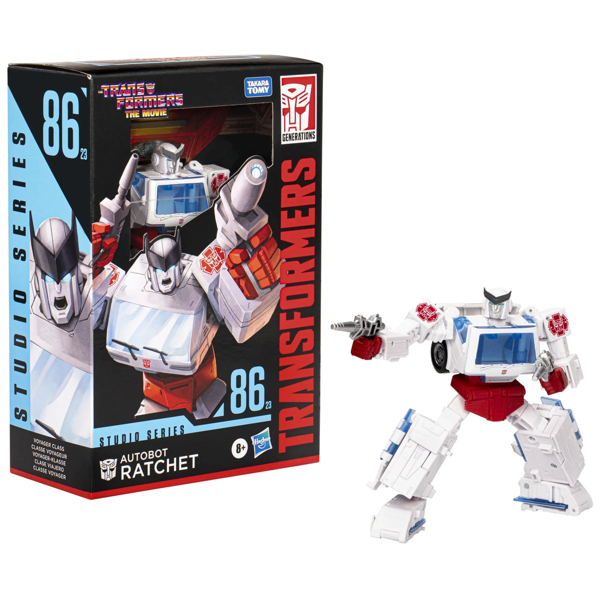 Transformers Studio Series Voyager The Transformers: The Movie 86-23 Autobot Ratchet Action Figure (6.5”)