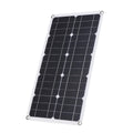 Radirus 50W D C 9V/18V Flexible Solar Panel Kit - 30A L-ED Display Controller, USB/Type C Interface, Car Charger - Reliable Solar Power for Home