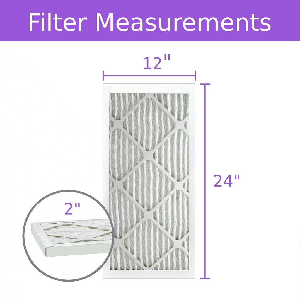 12x24x2, Purolator DMK80 Extended Surface Pleated Air Filter, Mechanical MERV 8, (6 Pack)