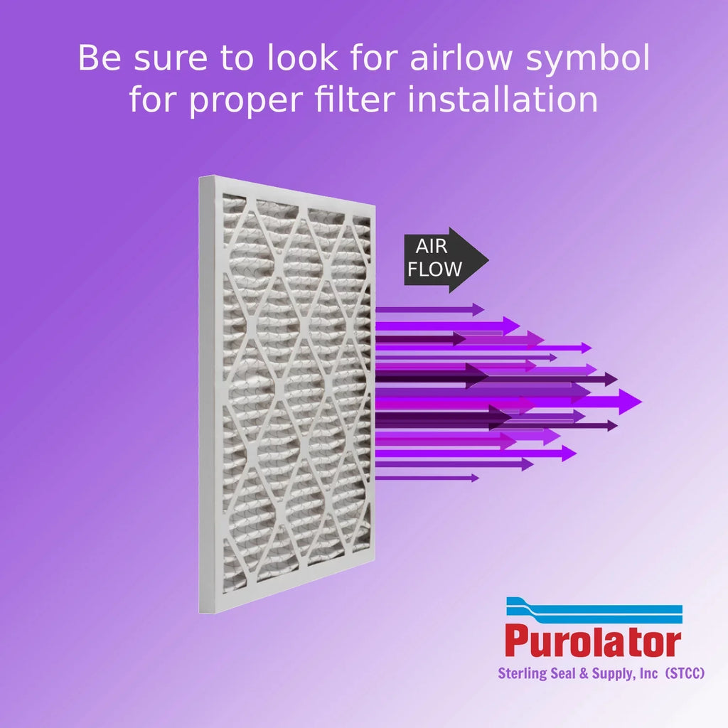 12x24x2, Purolator DMK80 Extended Surface Pleated Air Filter, Mechanical MERV 8, (6 Pack)