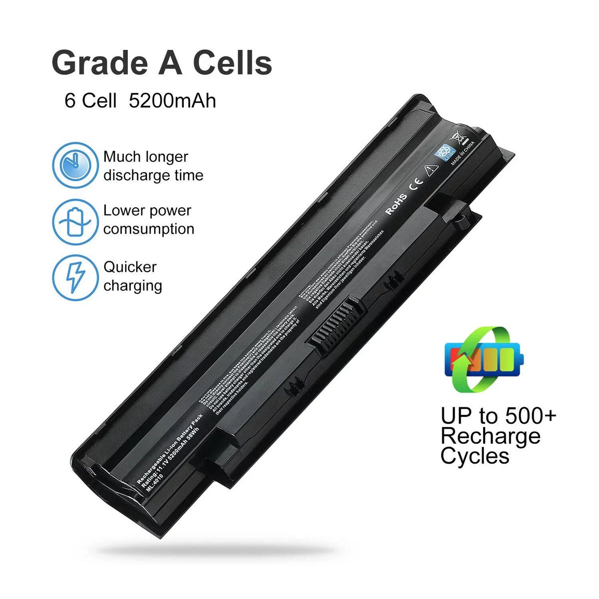 Battery For Asus Inspiron N3110 N4110 N4120 N4050 N5110 N5020 N5030 N5040 N5050