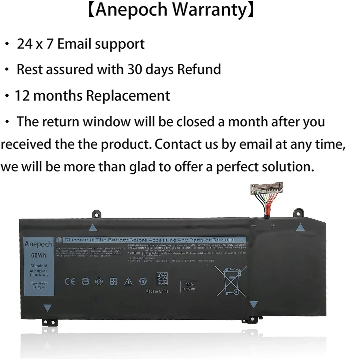 1F22N Computer y Replacement for Asus Alienware 2018 M15 G5 15 5590 G7 7790 7590 ALW15M-D1735R R2 R1 2019