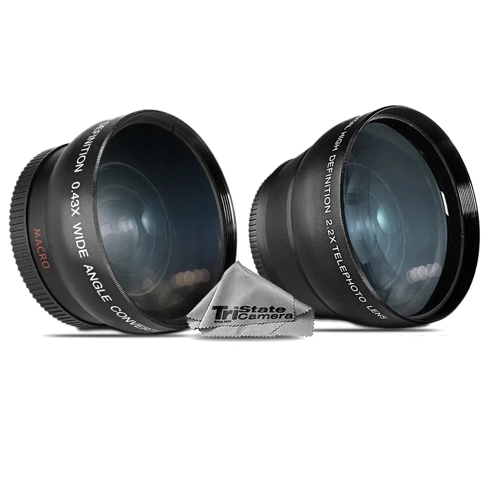 Olympus M.Zuiko Digital ED 12-200mm f/3.5-6.3 Lens +3 Lens Kit + Slave Flash + Tripod - 8 GB Accessory Bundle