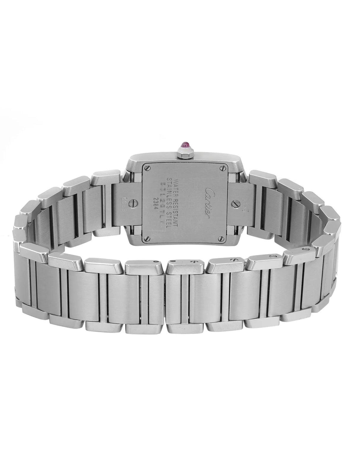 Pre-owned Cartier Tank Francaise 20mm Steel Lady Quartz Watch W51031Q3 (Good)