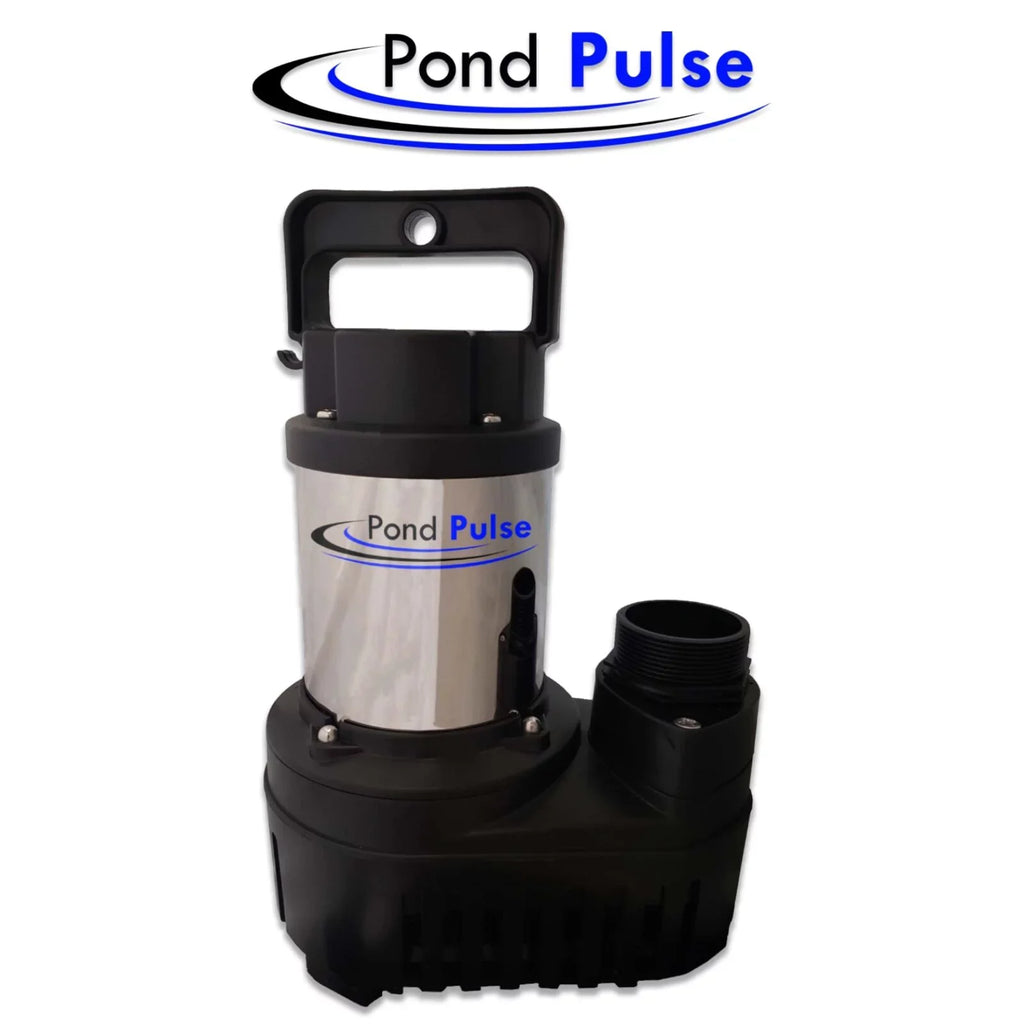 HALF OFF PONDS Pond Pulse 6,500 GPH Hybrid Drive Submersible Pump for Ponds, Water Gardens and Pond Free Waterfalls w/ 30' Power Cord - PP-6500