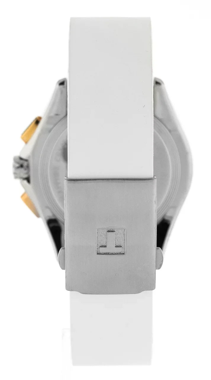 TISSOT T-Sport Veloci-T 42MM SS WHT Rubber Men's Watch T0244172701100